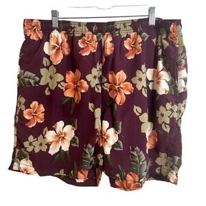 Tommy Bahama Swim Trunks Mens Size XL Purple Floral Resort Hawaii Preppy